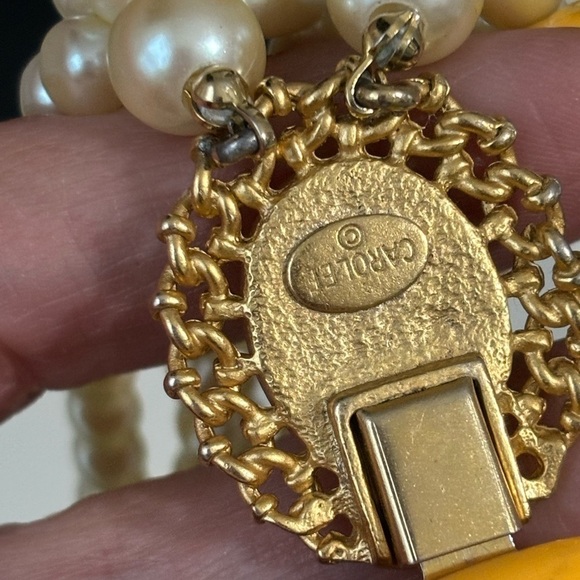 Carolee vintage multi layer pearl necklace #064 - Picture 3 of 7